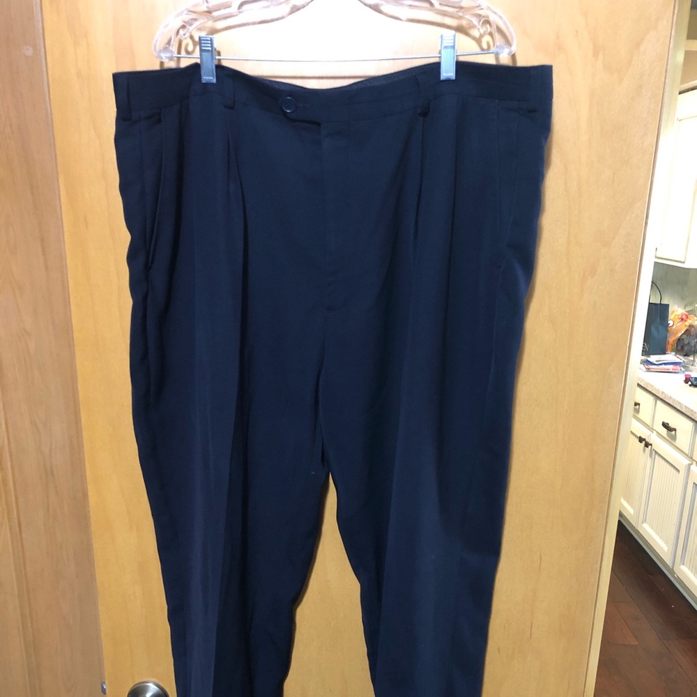 Pants, Slacks, Hagger Navy, 44 x 32